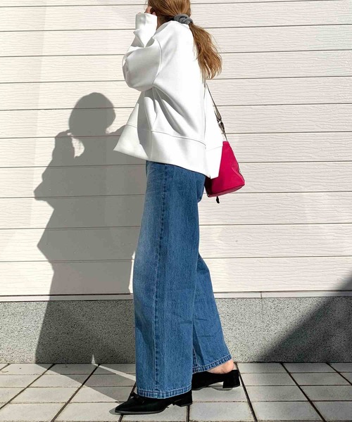 Q（キュー）の「Q girlカーヴィーデニム（デニムパンツ・レディース・ブルー・SMALL/MEDIUM/LARGE）」の13枚目の写真