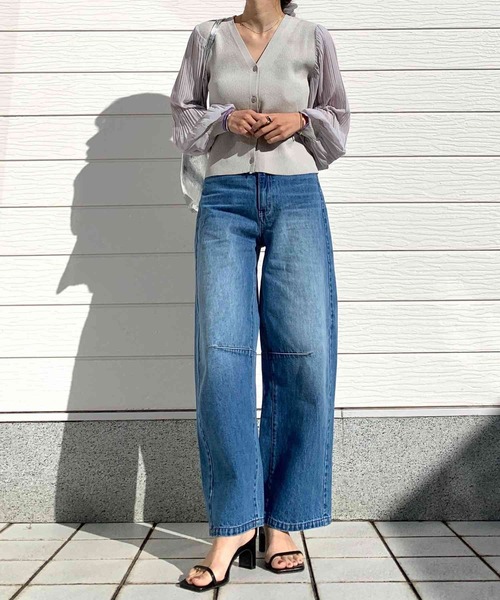 Q（キュー）の「Q girlカーヴィーデニム（デニムパンツ・レディース・ブルー・SMALL/MEDIUM/LARGE）」の10枚目の写真