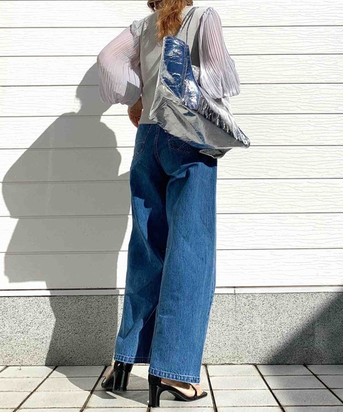 Q（キュー）の「Q girlカーヴィーデニム（デニムパンツ・レディース・ブルー・SMALL/MEDIUM/LARGE）」の9枚目の写真