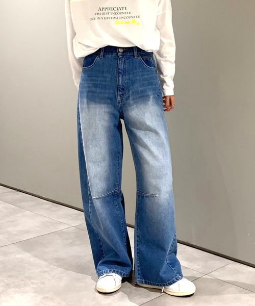 Q（キュー）の「Q girlカーヴィーデニム（デニムパンツ・レディース・ブルー・SMALL/MEDIUM/LARGE）」の18枚目の写真