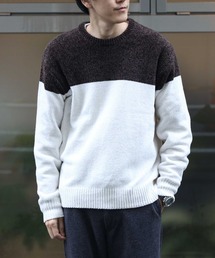 Right-on | モールバイカラー クルーネックニット(ニット/セーター)