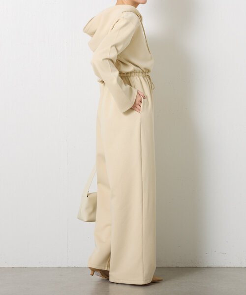 COLLAGE GALLARDAGALANTE(コラージュガリャルダガランテ)の「フーデッドオールインワン(つなぎ/オールインワン・レディース・カーキ/サンドベージュ・FREE)」の10枚目の写真