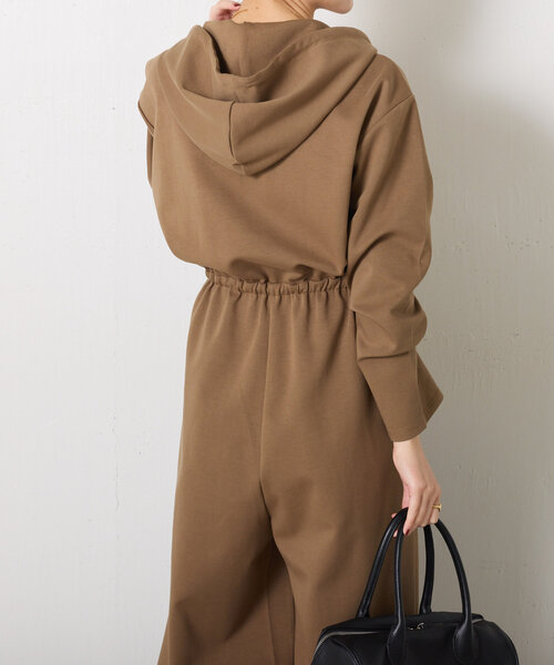 COLLAGE GALLARDAGALANTE(コラージュガリャルダガランテ)の「フーデッドオールインワン(つなぎ/オールインワン・レディース・カーキ/サンドベージュ・FREE)」の16枚目の写真