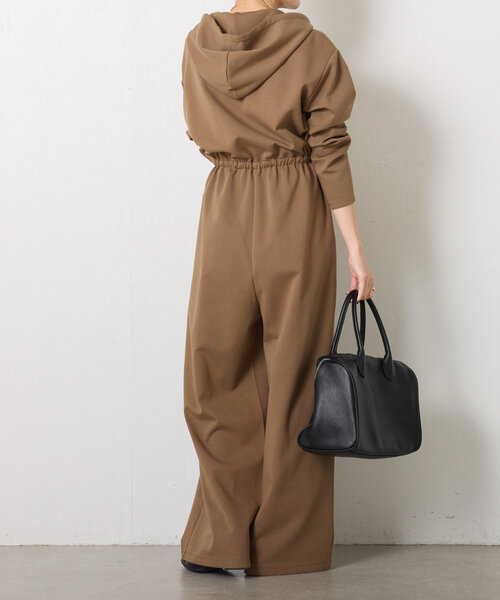 COLLAGE GALLARDAGALANTE(コラージュガリャルダガランテ)の「フーデッドオールインワン(つなぎ/オールインワン・レディース・カーキ/サンドベージュ・FREE)」の19枚目の写真