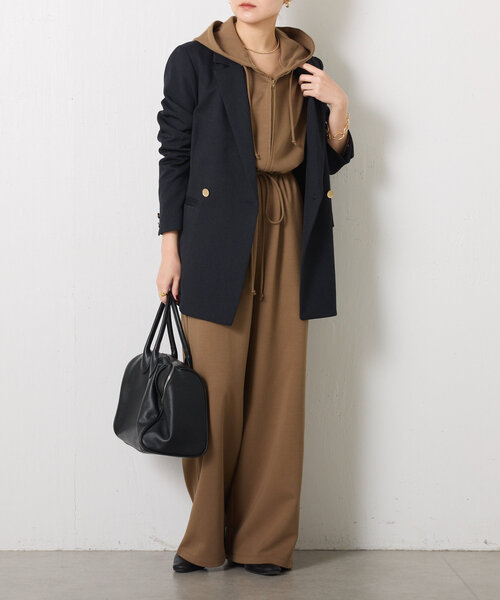 COLLAGE GALLARDAGALANTE(コラージュガリャルダガランテ)の「フーデッドオールインワン(つなぎ/オールインワン・レディース・カーキ/サンドベージュ・FREE)」の22枚目の写真