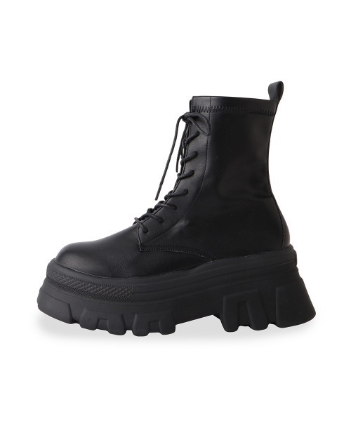 【セール】ストレッチ厚底編み上げブーツ（ブーツ）｜ketty cherie（ケティシェリー） 5,100円