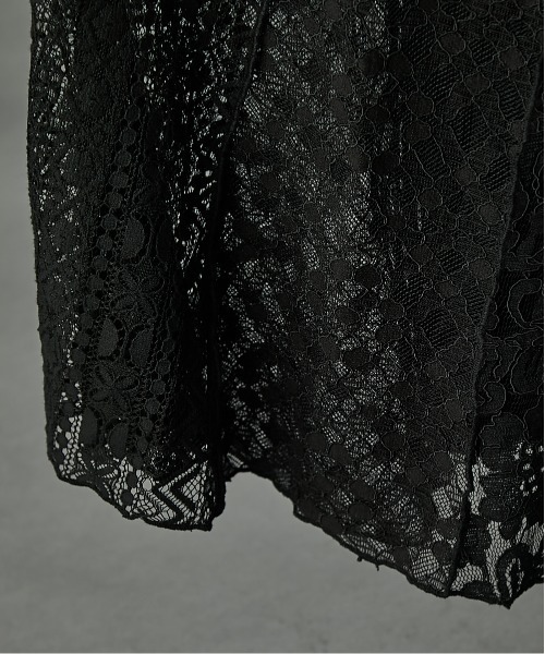 レースパッチワークロングスカート(ペチスカート付) ＜大きいサイズ有＞GEVS.（スカート）｜GEVS.（ジェイヴィス）