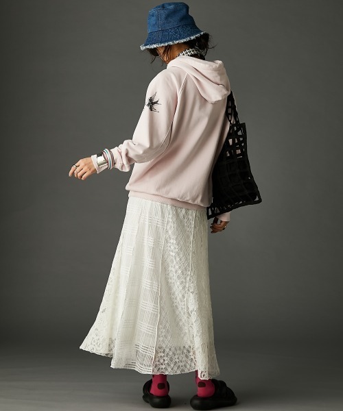 レースパッチワークロングスカート(ペチスカート付) ＜大きいサイズ有＞GEVS.（スカート）｜GEVS.（ジェイヴィス）