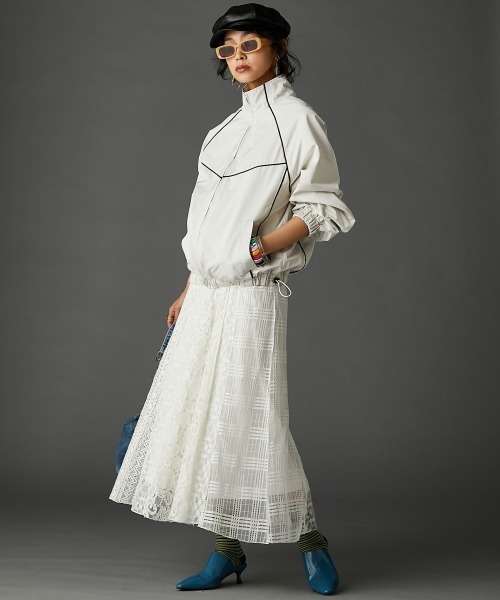 レースパッチワークロングスカート(ペチスカート付) ＜大きいサイズ有＞GEVS.（スカート）｜GEVS.（ジェイヴィス）