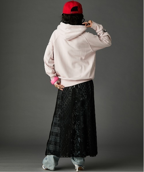 レースパッチワークロングスカート(ペチスカート付) ＜大きいサイズ有＞GEVS.（スカート）｜GEVS.（ジェイヴィス）