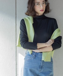 OPAQUE.CLIP | シアーメロウハイネックトップス【洗濯機洗い可】(Tシャツ/カットソー)