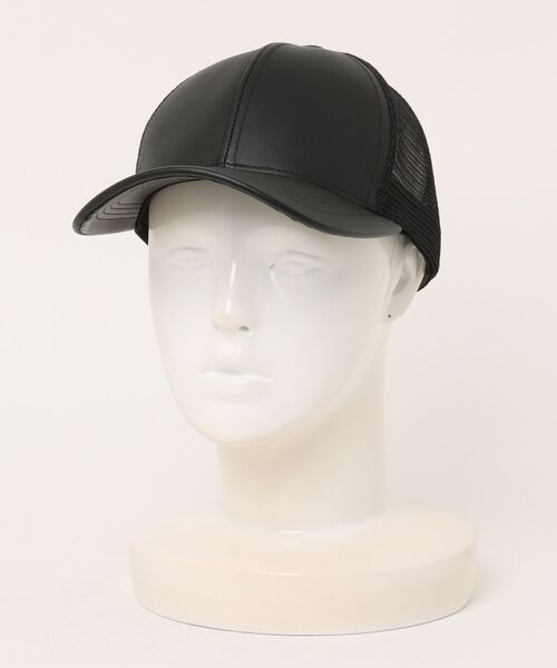 【セール】★Winner Caps★LEATHER TRUCKER MESH CAP（キャップ）｜sunny branch（サニーブランチ）