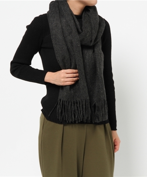 TWEED MILL（ツイードミル）の「MUFF(TWEEDMILL)（マフラー・レディース・ブラック/グレー/グリーン/レッド・FREE）」の5枚目の写真