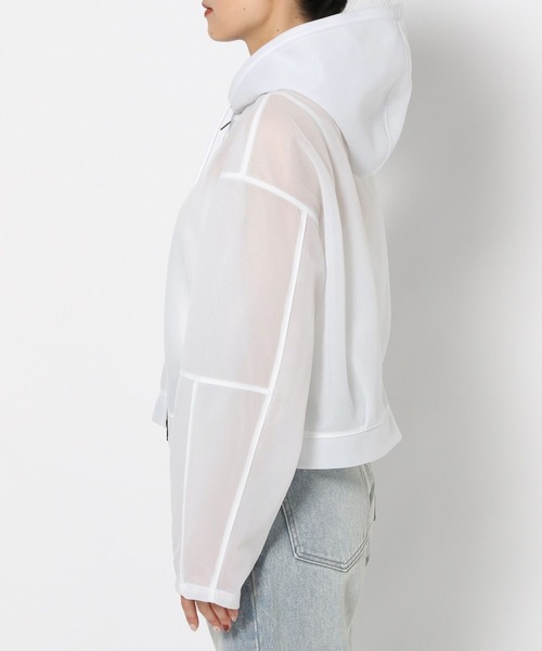 LOWRYS FARM（ローリーズファーム）の「シアーダンボールフーディ 289740（パーカー・レディース・ホワイト/イエロー/ブルー・FREE）」の17枚目の写真