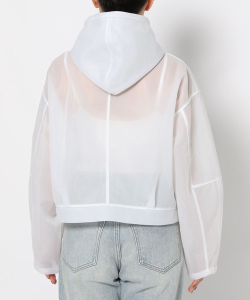 LOWRYS FARM（ローリーズファーム）の「シアーダンボールフーディ 289740（パーカー・レディース・ホワイト/イエロー/ブルー・FREE）」の16枚目の写真