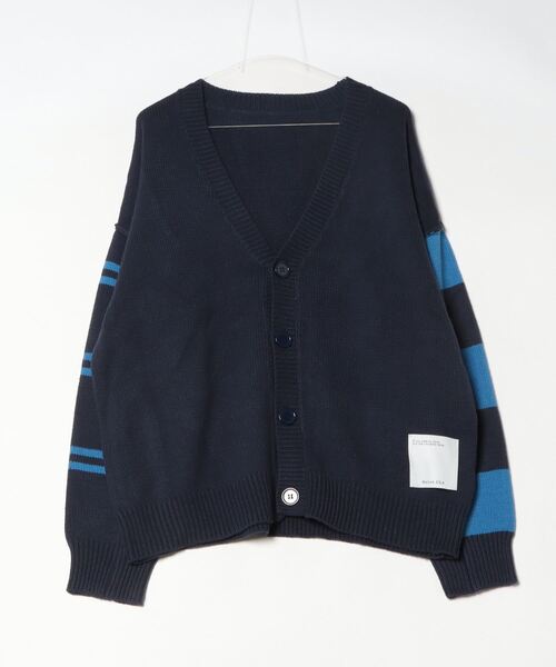 ROYAL FLASH（ロイヤルフラッシュ）の「Maison ULA/メゾン ウラ/ボーダースリーブカーディガン（カーディガン/ボレロ・メンズ・ネイビー・2/1）」の9枚目の写真
