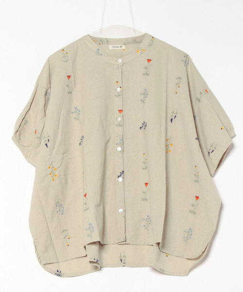 チチカカ（チチカカ）の「フルール刺繍ブラウス【WEB限定】（シャツ/ブラウス・レディース・ネイビー/ベージュ/グリーン・FREE）」の18枚目の写真