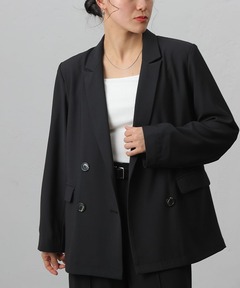 セール】【大草直子さんコラボ】ベルト付き5分袖ジャケット