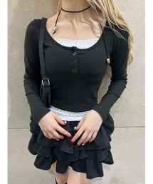 PHILLY | 【PHILLY】花柄レイヤードトップス(Tシャツ/カットソー)