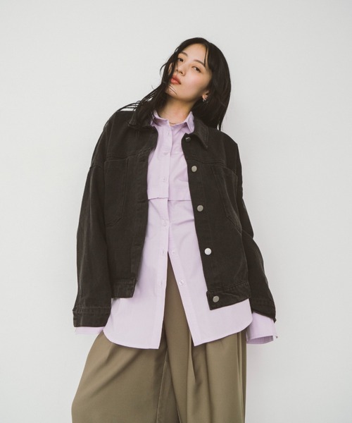 ルーズフィットワークジャケット（デニムジャケット）｜HANNE（アン