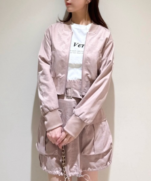 すぐ届く【SNIDEL】可愛い コンパクト MA-1 ショート ジャケット コンパクトMA-1（ブルゾン）｜SNIDEL（スナイデル
