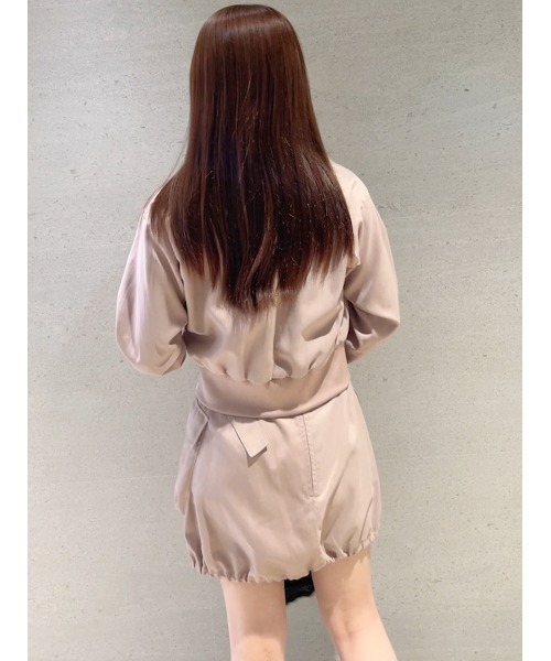 SNIDEL(スナイデル)の「コンパクトMA-1(MA-1・レディース・ネイビー/ピンク/アイボリー・1/0)」の5枚目の写真