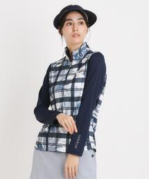 adabat アダバット 接触冷感 撥水 UVカット 花柄ハイネックシャツ M adabat｜アダバットの通販 - ZOZOTOWN