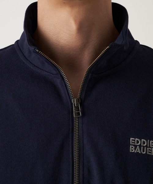 Eddie Bauer（エディーバウアー）の「EBロゴ ハーフジップ 長袖 Tシャツ（Tシャツ/カットソー・メンズ・杢グレー/ダークネイビー/オレンジ・XXL/XL/L/M）」の10枚目の写真