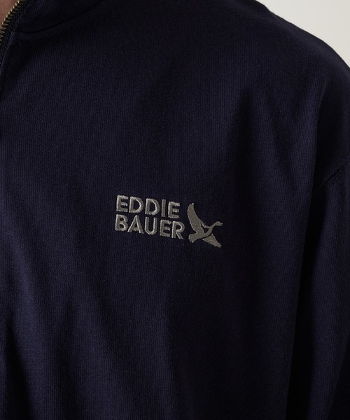 Eddie Bauer（エディーバウアー）の「EBロゴ ハーフジップ 長袖 Tシャツ（Tシャツ/カットソー・メンズ・杢グレー/ダークネイビー/オレンジ・XXL/XL/L/M）」の11枚目の写真