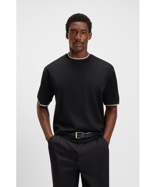 BOSS（ボス）の「フローラルプリントBOSSロゴ コットン