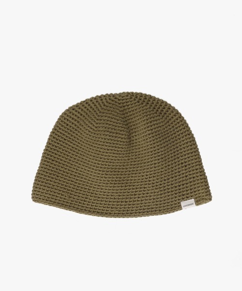 OVERRIDE(オーバーライド)の「OVERRIDE TC CROCHET LOW BEANIE / オーバーライド(ニットキャップ/ビーニー・メンズ・ブラウン/グリーン/ブラック/ネイビー/ベージュ/グレー・57~59cm)」の5枚目の写真