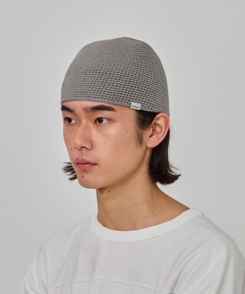 OVERRIDE(オーバーライド)の「OVERRIDE TC CROCHET LOW BEANIE / オーバーライド(ニットキャップ/ビーニー・メンズ・ブラウン/グリーン/ブラック/ネイビー/ベージュ/グレー・57~59cm)」の14枚目の写真