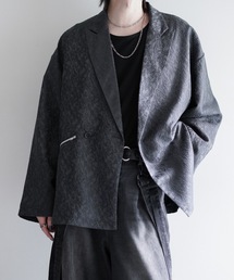 LILL（リル）の「ルーズシルエットワイドアームジャガードテーラードジャケット（テーラードジャケット）」