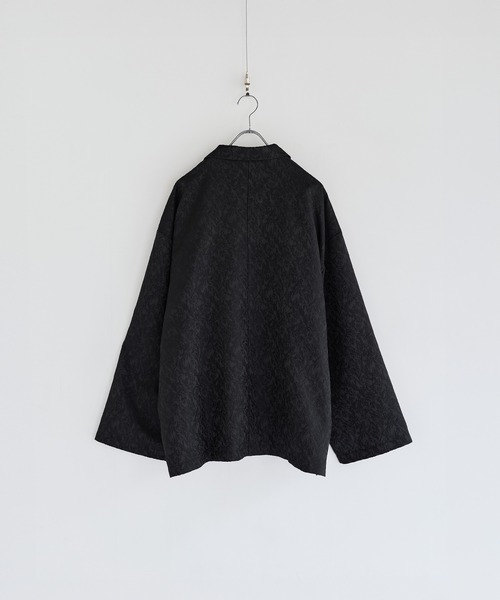 LILL（リル）の「ルーズシルエットワイドアームジャガードテーラードジャケット（テーラードジャケット・メンズ・ブラック/ライトグレー/チャコールグレー・S/XL/L/M）」の14枚目の写真