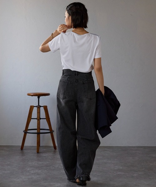 【toogood】トゥーグッド　ラウンドネック半袖カットソー　ブラック　Sサイズ Goodwear (グッドウェア) USAコットン ポケット クルーネック