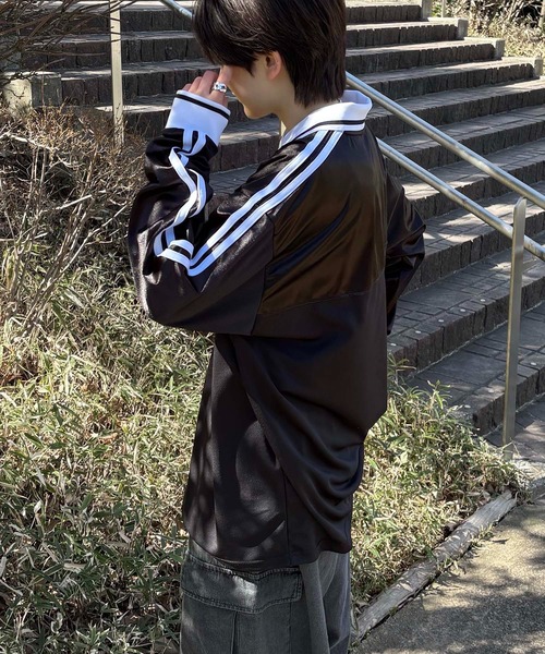 25SS ユニフォームライク フロントロゴプリント ドロスト サイド