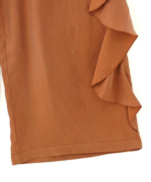 ROSE BUD(ローズバッド)の「FRILL WIDE PANTS(その他パンツ・レディース・ブラック/ブラウン・ONE SIZE)」の5枚目の写真