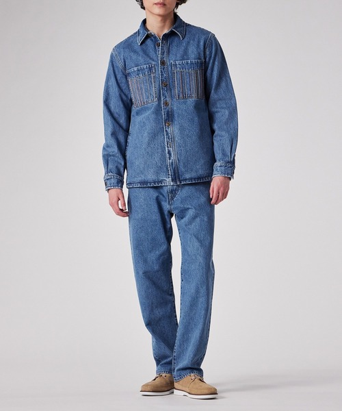PS Paul Smith(ピーエスポールスミス)の「コントラストステッチ ジーンズ / 152101 450ZE(デニムパンツ・メンズ・ライトインディゴブルー・SMALL/MEDIUM/LARGE/X-LARGE/XX-LARGE)」の8枚目の写真
