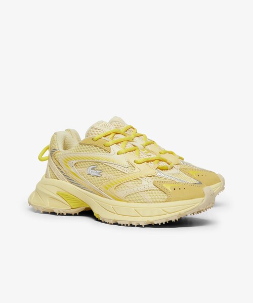 LACOSTE（ラコステ）の「レディース L003 NEO SHOT 125 1 SFA ビッグメッシュ ハイテクスニーカー（スニーカー・レディース・ライトグレー/オフホワイト/グリーン/ホワイト×ホワイト/ブラック/ブルー/ライトイエロー・22.5cm/23.5cm/24.5cm/23.0cm/24.0cm）」の7枚目の写真