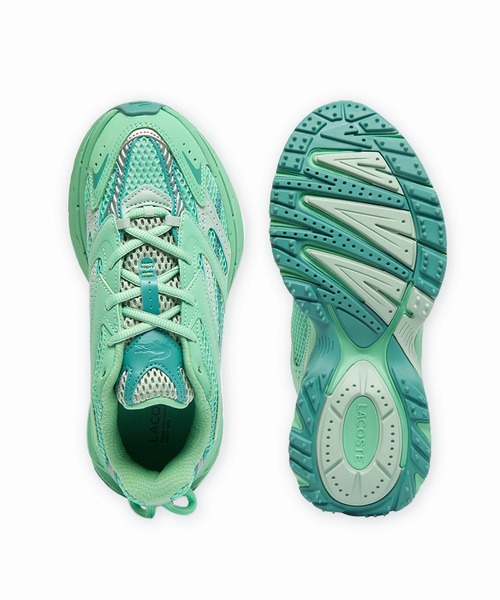 LACOSTE（ラコステ）の「レディース L003 NEO SHOT 125 1 SFA ビッグメッシュ ハイテクスニーカー（スニーカー・レディース・ライトグレー/オフホワイト/グリーン/ホワイト×ホワイト/ブラック/ブルー/ライトイエロー・22.5cm/23.5cm/24.5cm/23.0cm/24.0cm）」の5枚目の写真