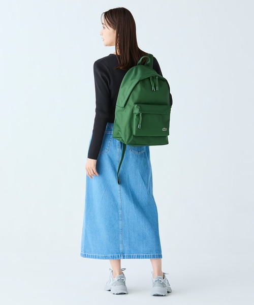 LACOSTE（ラコステ）の「レディース L003 NEO SHOT 125 1 SFA ビッグメッシュ ハイテクスニーカー（スニーカー・レディース・ライトグレー/オフホワイト/グリーン/ホワイト×ホワイト/ブラック/ブルー/ライトイエロー・22.5cm/23.5cm/24.5cm/23.0cm/24.0cm）」の13枚目の写真