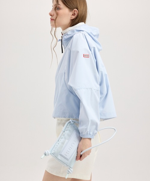 HUNTER（ハンター）の「トラベル リップストップ リサイクル ナイロン フォンポーチ（ボディバッグ/ウエストポーチ・レディース・ライトブルー/ピンク/ライトグリーン・ONE SIZE）」の10枚目の写真