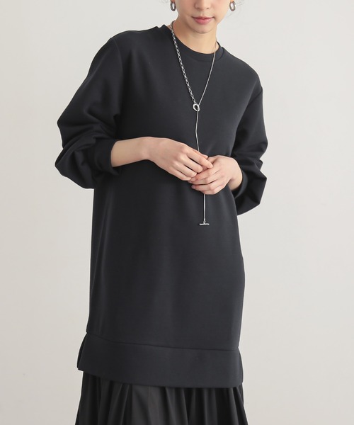 for/c（フォーシー）の「[低身長/高身長向けサイズ有]ドッキングワンピース【サスティナブル】（ワンピース・レディース・ネイビー/ブラック・TM/PM/L/M）」の15枚目の写真