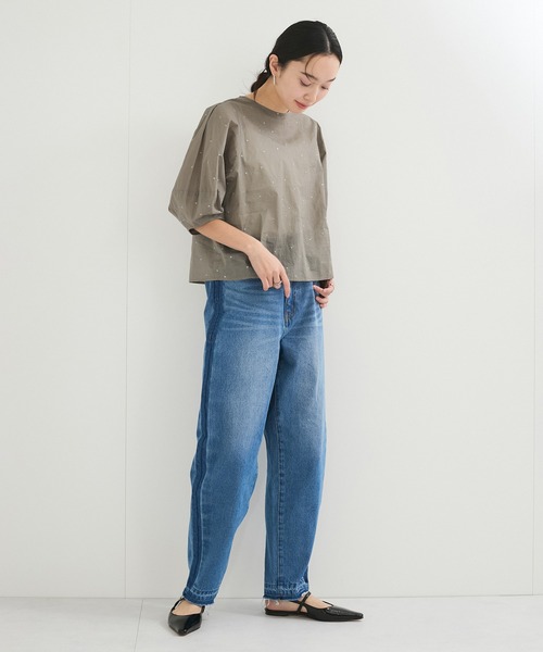 LE CERCLE par rope'(ルセルクルパーロペ)の「ラメドット刺しゅうブラウス(シャツ/ブラウス・レディース・ホワイト/ブラック/ブラウン・FREE)」の10枚目の写真