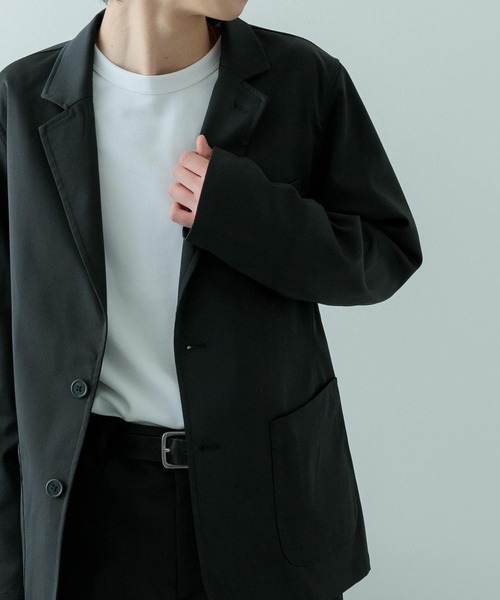 ITEMS URBANRESEARCH（アイテムズ アーバンリサーチ）の「『セットアップ対応』マシンウォッシャブルピケテーラードジャケット（その他アウター・メンズ・ネイビー/カーキ/ブラック・MEDIUM/LARGE）」の9枚目の写真