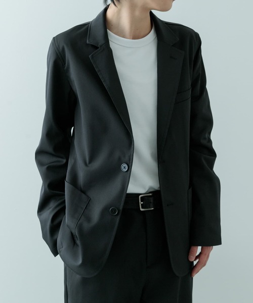 ITEMS URBANRESEARCH（アイテムズ アーバンリサーチ）の「『セットアップ対応』マシンウォッシャブルピケテーラードジャケット（その他アウター・メンズ・ネイビー/カーキ/ブラック・MEDIUM/LARGE）」の10枚目の写真