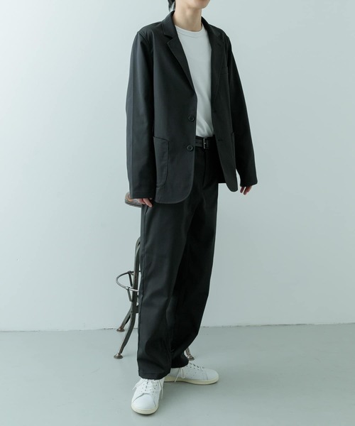 ITEMS URBANRESEARCH（アイテムズ アーバンリサーチ）の「『セットアップ対応』マシンウォッシャブルピケテーラードジャケット（その他アウター・メンズ・ネイビー/カーキ/ブラック・MEDIUM/LARGE）」の11枚目の写真