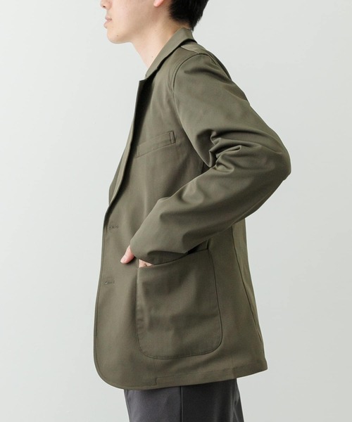 ITEMS URBANRESEARCH（アイテムズ アーバンリサーチ）の「『セットアップ対応』マシンウォッシャブルピケテーラードジャケット（その他アウター・メンズ・ネイビー/カーキ/ブラック・MEDIUM/LARGE）」の12枚目の写真