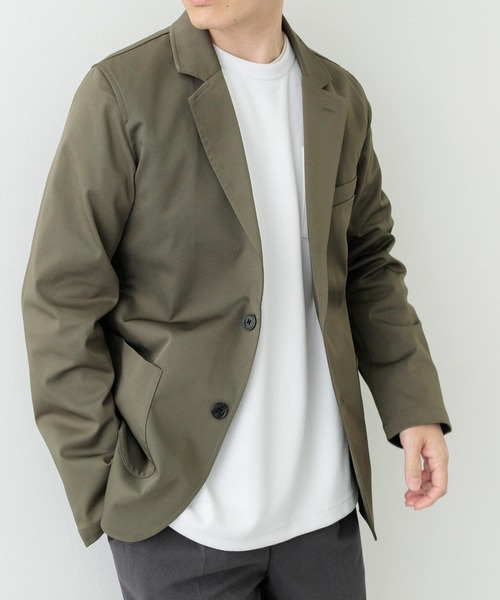 ITEMS URBANRESEARCH（アイテムズ アーバンリサーチ）の「『セットアップ対応』マシンウォッシャブルピケテーラードジャケット（その他アウター・メンズ・ネイビー/カーキ/ブラック・MEDIUM/LARGE）」の14枚目の写真