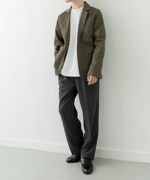 ITEMS URBANRESEARCH（アイテムズ アーバンリサーチ）の「『セットアップ対応』マシンウォッシャブルピケテーラードジャケット（その他アウター・メンズ・ネイビー/カーキ/ブラック・MEDIUM/LARGE）」の15枚目の写真